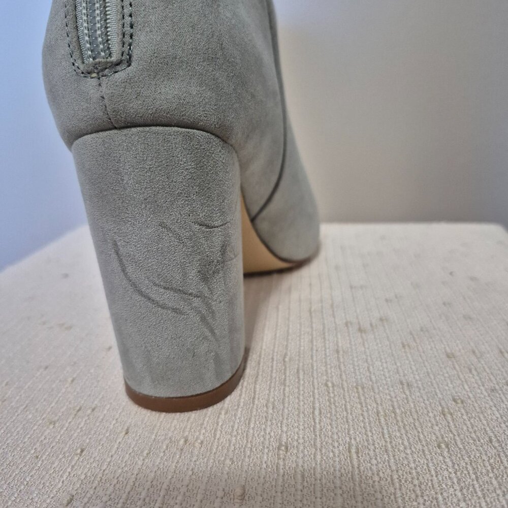 Faux Suede Booties w Ruffle - Picture 7 of 13